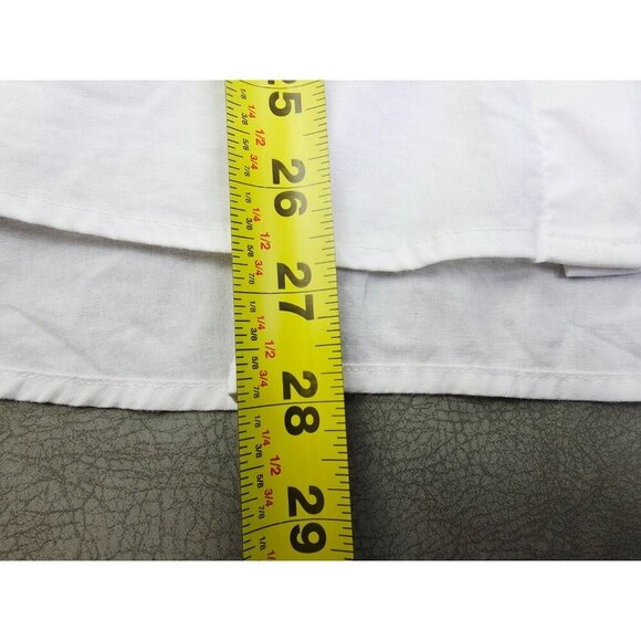 Calvin Klein Jeans Size Small Womens Oversized Baggy Loose White Logo Tag Shirt - Picture 13 of 15